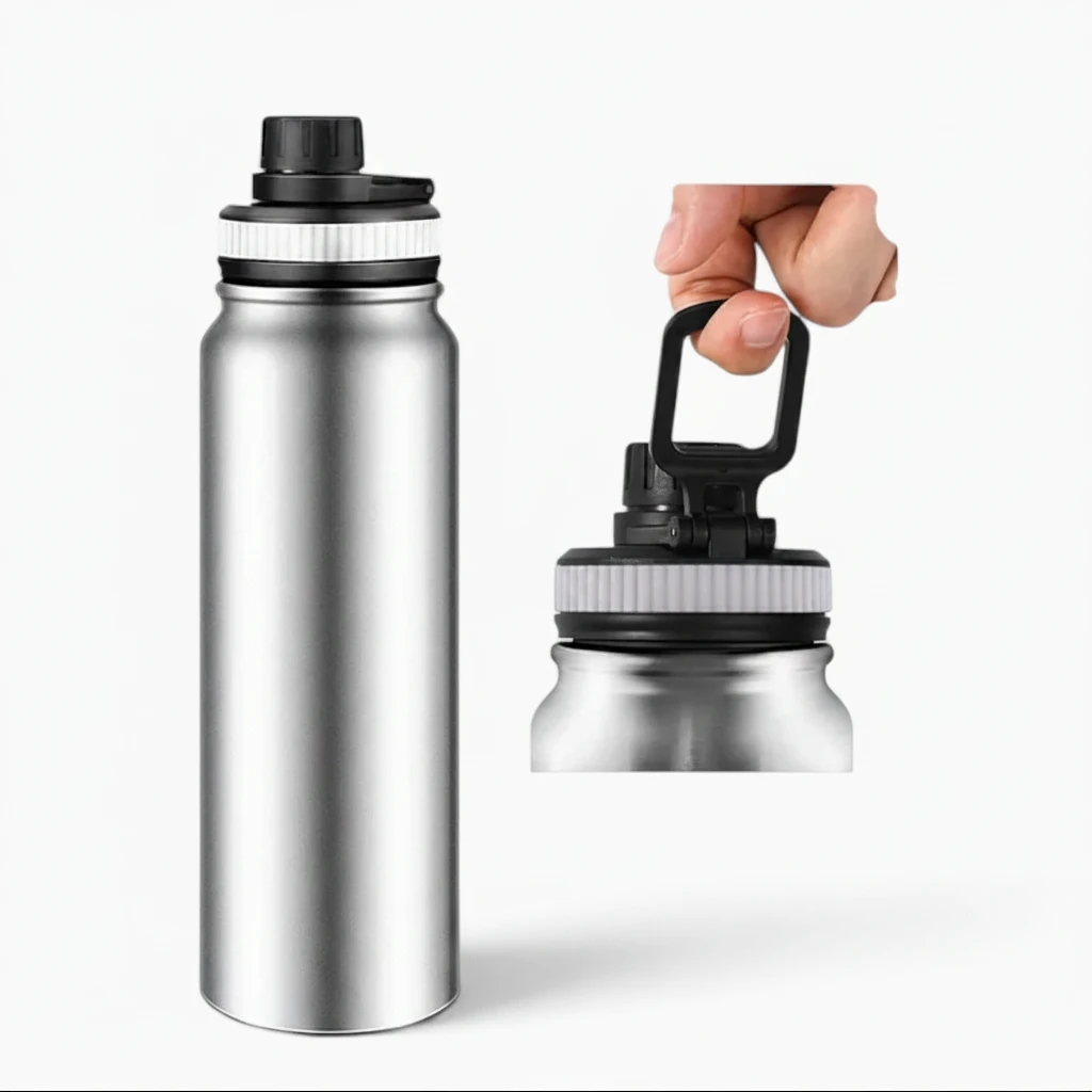 Thermos 1l design compact adapté aux trajets et déplacements