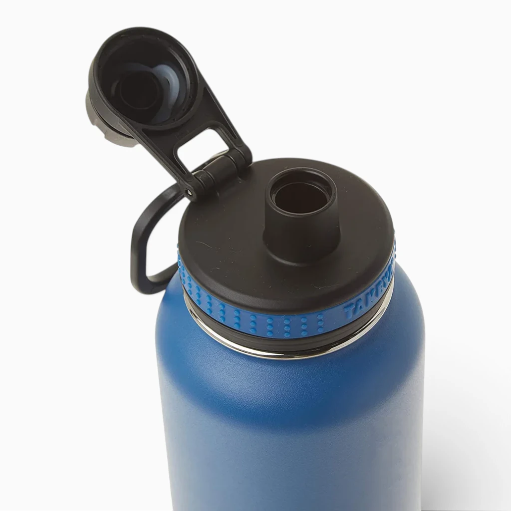Bouteille isotherme 1 litre manipulable comme un gobelet de voyage