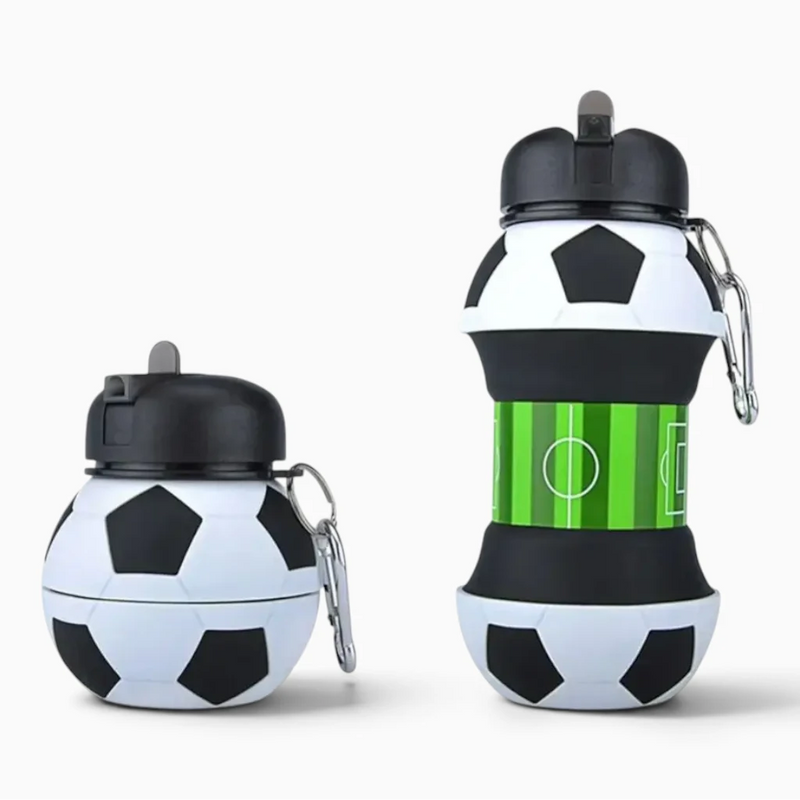 Gourde pliable en forme de ballon de foot
